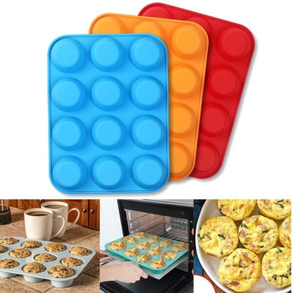 MOLDE DE SILICONA MUFFINS